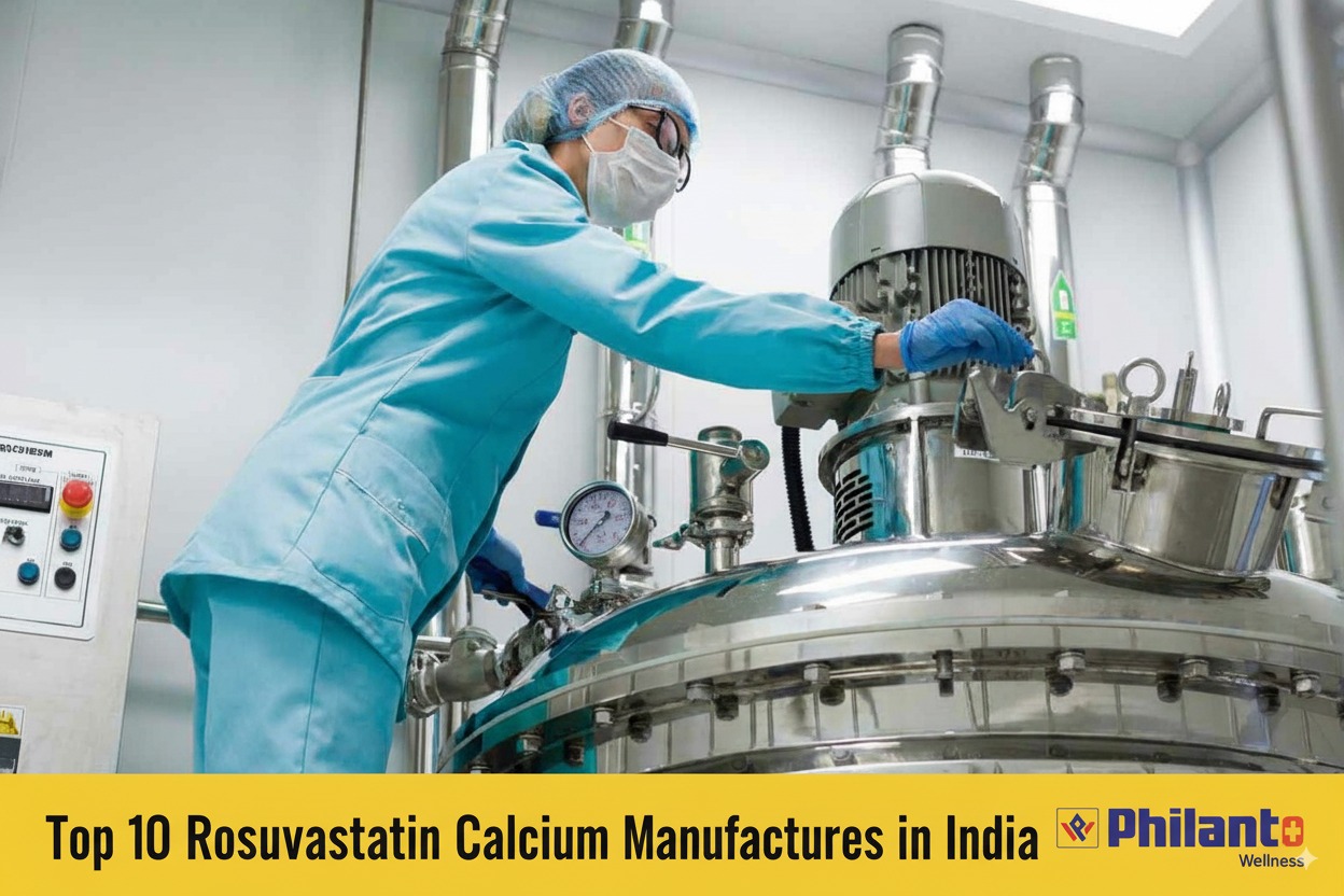 Top 10 Rosuvastatin Calcium Manufacturers in India
